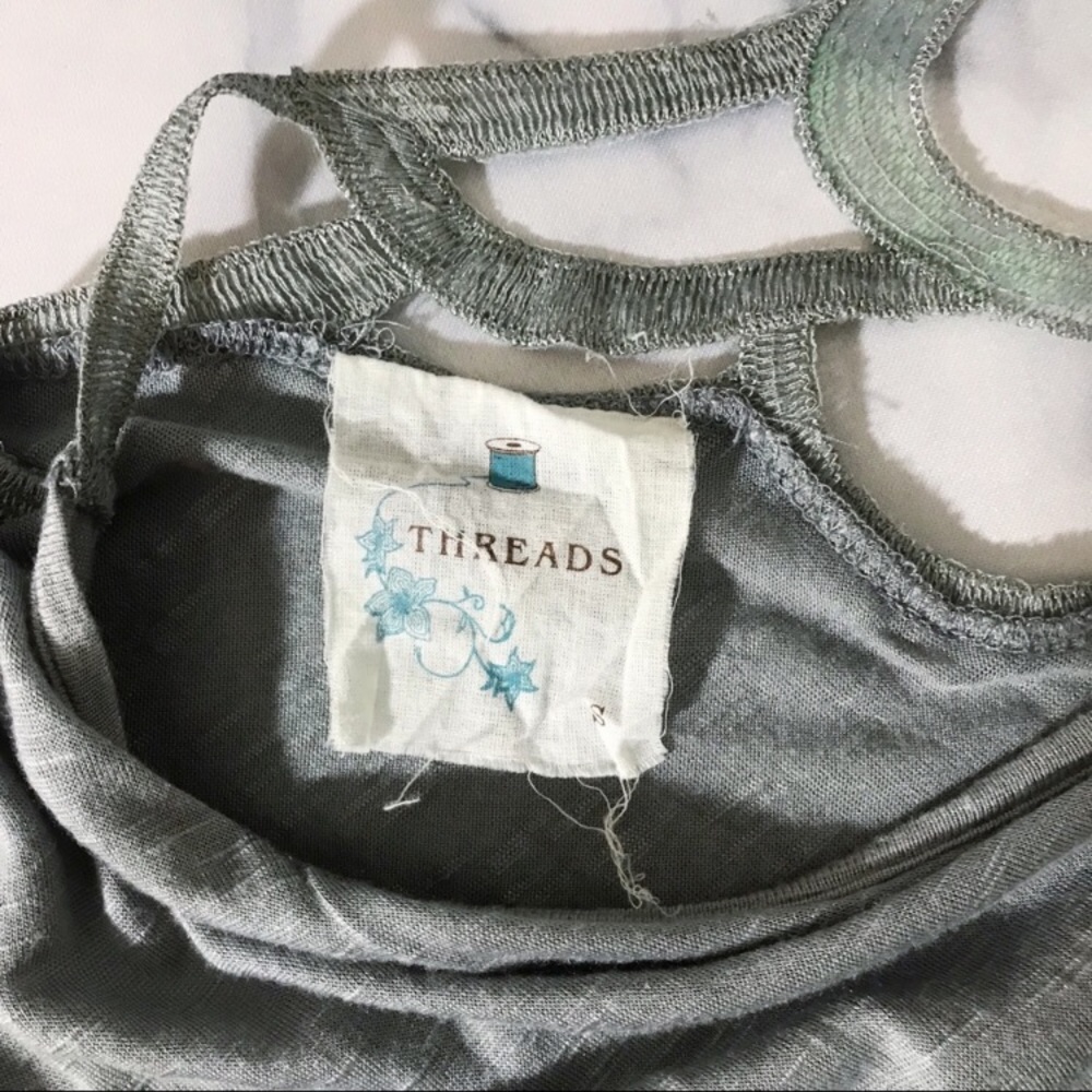 โจHPโจ THREADS Open Back Sequin Top Tunic Tee Small - Picture 5 of 9